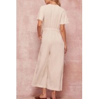 Perfect Timing Linen-Blend Wide-Leg Jumpsuit