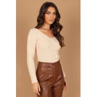 Layah Knit Sweater - Beige